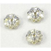 Swarovski Crystal 3700 Sew-on Flower, 1 hole Crystal Foiled 6mm 