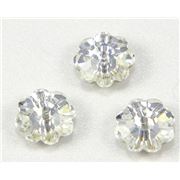 Swarovski Crystal 3700 Sew-on Flower, 1 hole Crystal Foiled 8mm 