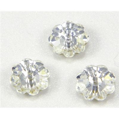 Swarovski Crystal 3700 Sew-on Flower, 1 hole Crystal Foiled 8mm 
