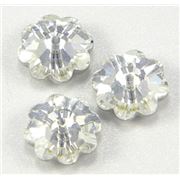 Swarovski Crystal 3700 Sew-on Flower, 1 hole Crystal Foiled 10mm 