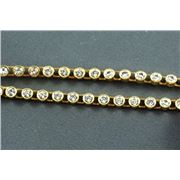 Swarovski Crystal 50004/001 Diamante Strap Crystal/Gold Backing  