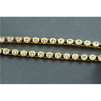 Swarovski Crystal 50004/001 Diamante Strap Crystal/Gold Backing  