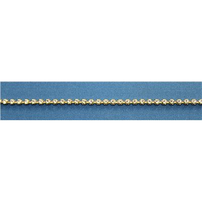 Swarovski Crystal Cup Chain Crystal/Gold Chain PP18 
