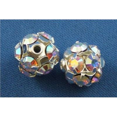 Swarovski Crystal 1012 Disco Ball Crystal AB/Silver 8mm 
