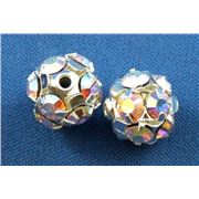 Swarovski Crystal 1012 Disco Ball Crystal AB/Silver 10mm 