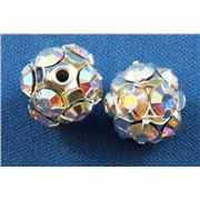 Swarovski Crystal 1012 Disco Ball Crystal AB/Silver 12mm 