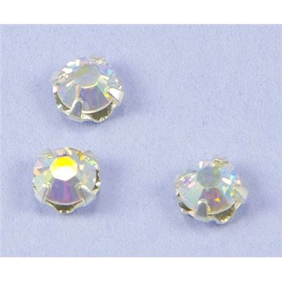 Swarovski Crystal 53102 Rose Montee Crystal AB/Silver SS16 3.8-4.0mm 