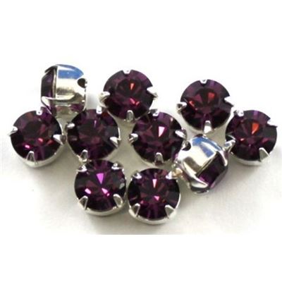 Swarovski Crystal 53203 Chaton Montee Amethyst SS29 6.14-6.32mm 