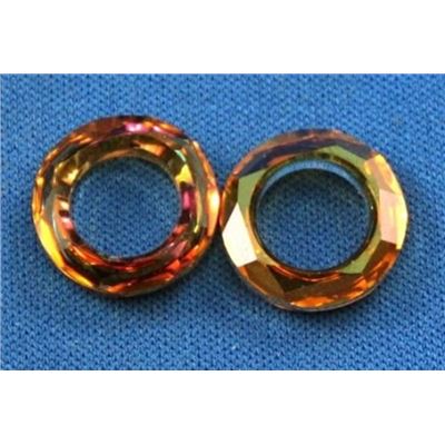 Swarovski Crystal 4139 Cosmic Ring Crystal Copper (CAL'V'SI) 14mm 