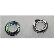 Swarovski Crystal 4139 Cosmic Ring Bermuda Blue 14mm 