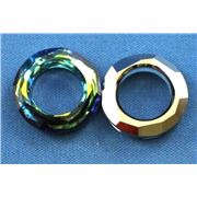 Swarovski Crystal 4139 Cosmic Ring Bermuda Blue 20mm 