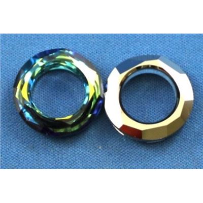 Swarovski Crystal 4139 Cosmic Ring Bermuda Blue 20mm 