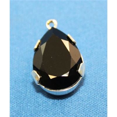 Swarovski Crystal 4320 Pear Shaped Teardrop Jet 18x13mm 