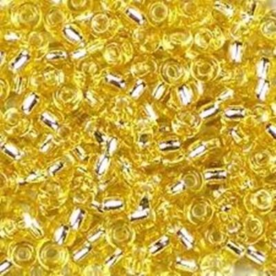 Miyuki Seed Bead Yellow Silver Lined 8/0 - Minimum 12g