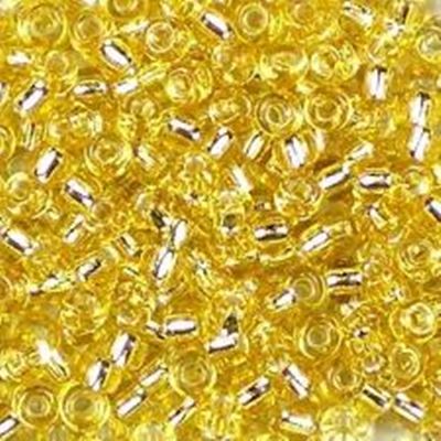 Miyuki Seed Bead Yellow Silver Lined 8/0 - Minimum 12g