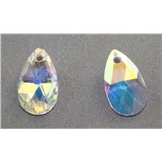 Swarovski Crystal 6106 Pear Shaped Pendant Crystal AB 16mm 