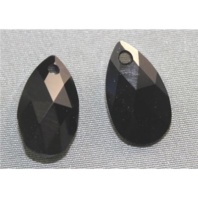 Swarovski Crystal 6106 Pear Shaped Pendant Jet 16mm 