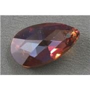 Swarovski Crystal 6106 Pear Shaped Pendant Crystal Copper 22mm 