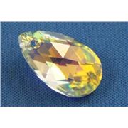 Swarovski Crystal 6106 Pear Shaped Pendant Crystal  AB 22mm 