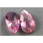 Swarovski Crystal 6106 Pear Shaped Pendant Light Rose 22mm 