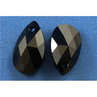 Swarovski Crystal 6106 Pear Shaped Pendant Jet 22mm 