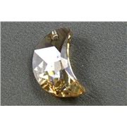 Swarovski Crystal 6722 Moon Pendant Golden Shadow 16mm 