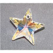 Swarovski Crystal 6714 Star Pendant Crystal  AB 20mm 