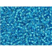 Toho Seed Bead Aqua Silver Lined 8/0 - Minimum 12g