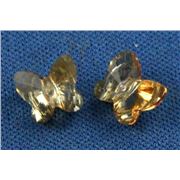 Swarovski Crystal 5754 Butterfly Golden Shadow 8mm 