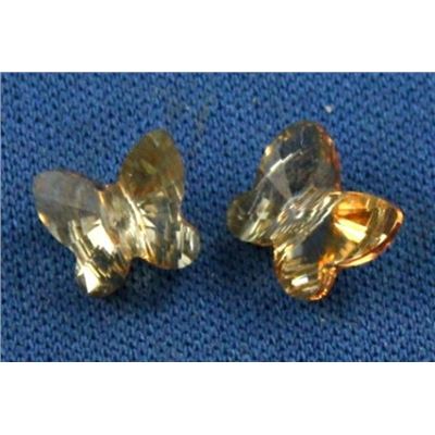 Swarovski Crystal 5754 Butterfly Golden Shadow 8mm 