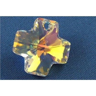 Swarovski Crystal 6860 Cross Crystal AB 20x16mm 