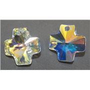 Swarovski Crystal 6866 Cross Crystal AB 20mm 