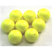Swarovski Crystal 5810 Pearl Neon Yellow 8mm 