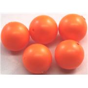 Swarovski Crystal 5810 Pearl Neon Orange 8mm 