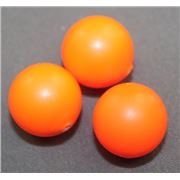 Swarovski Crystal 5811 Pearl Neon Orange 14mm 