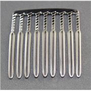 Hair Comb 9 Prong 40x35mm Nickel each