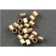 Crimp  Rolled Gold 14K 2x1mm ea