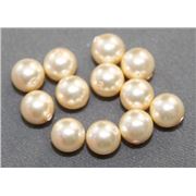 Swarovski Crystal 5810 Pearl Light Gold 6mm 