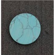 Semi Precious Turquoise 40mm  Round Disc each