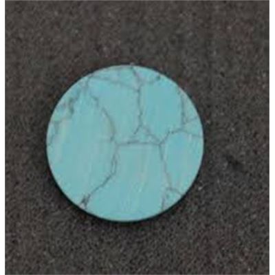 Semi Precious Turquoise 40mm  Round Disc each