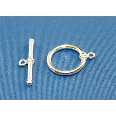 Clasp Toggle Sterling Silver  10mm ea