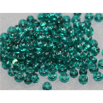 Czech Seed Bead Teal Transparent 8/0 - Minimum 12g