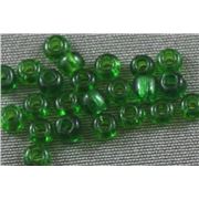 Czech Seed Bead Green Transparent 8/0 - Minimum 12g