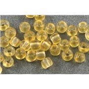 Czech Seed Bead Honey Transparent 8/0 - Minimum 12g