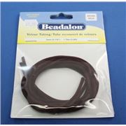 Velour Tubing 3mm x 1.78m Brown