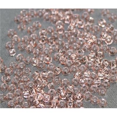 Czech Seed Bead Light Pink Transparent 8/0 - Minimum 12g