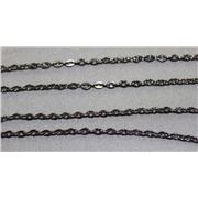 Chain Black Nickel Metallic FC478BN Cable 5x4mm  per metre