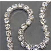 Swarovski Crystal Cup Chain Crystal/Rhodium Chain SS24 
