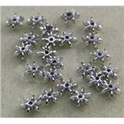 Star Bead Silver 10mm - Minimum 8g