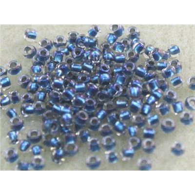 Toho Seed Bead Rainbow Crytal/Lt Capri Transparent 8/0 - Minimum 8g